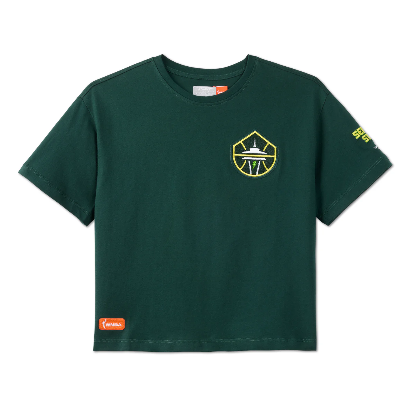 Pro Standard Girls Chenille Boxy Green Tee - Image 2