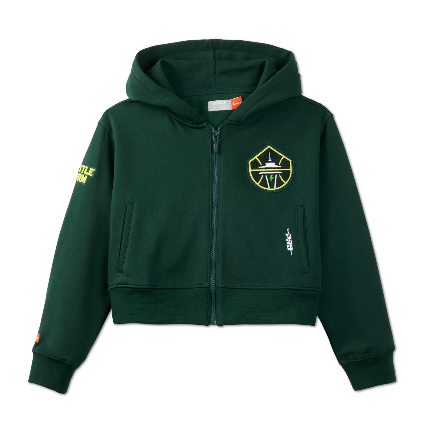Pro Standard Girls Chenille Cropped Full Zip