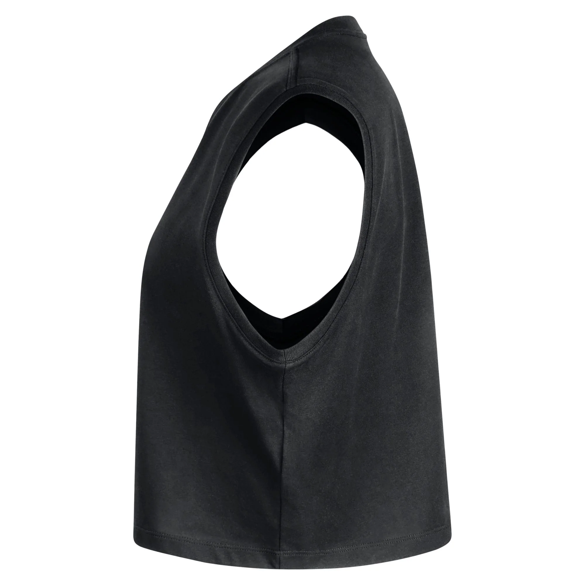 Nike Storm Sleeveless Black Crop Tee - Image 3