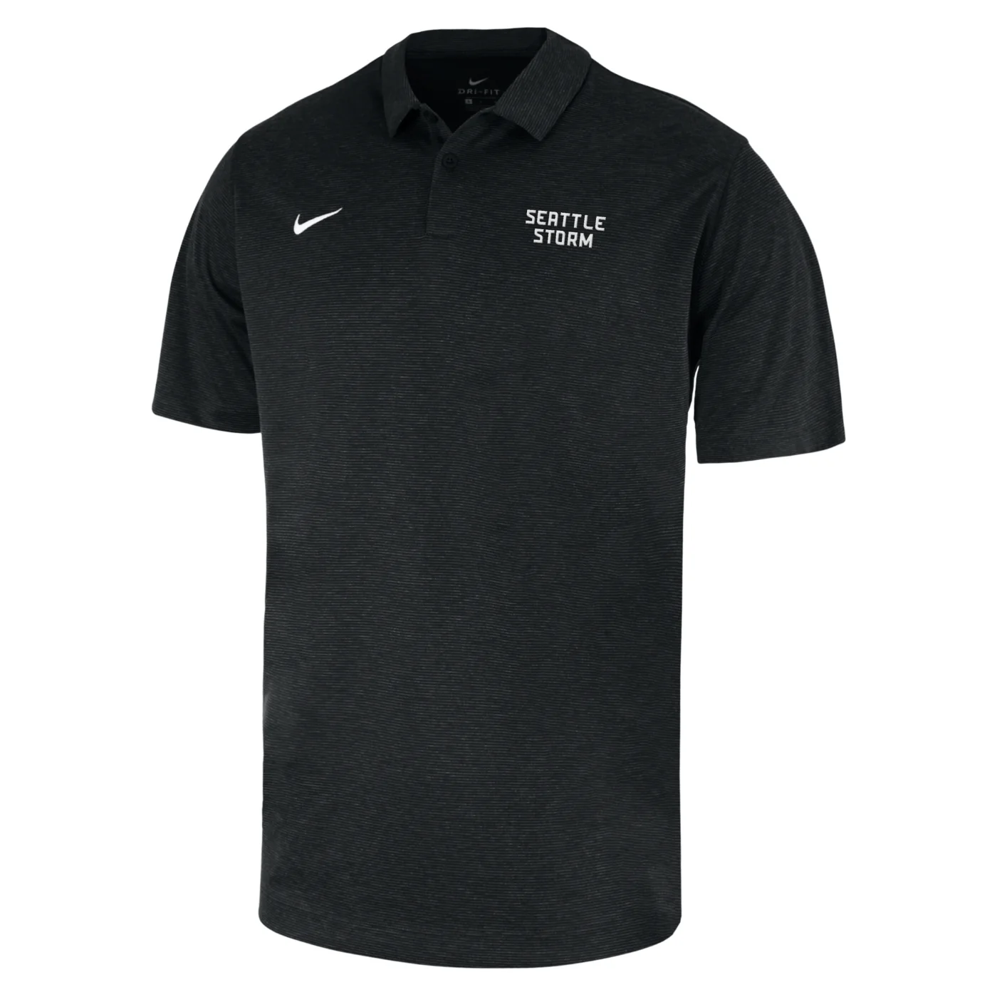 Nike Wordmark Heather Black Polo