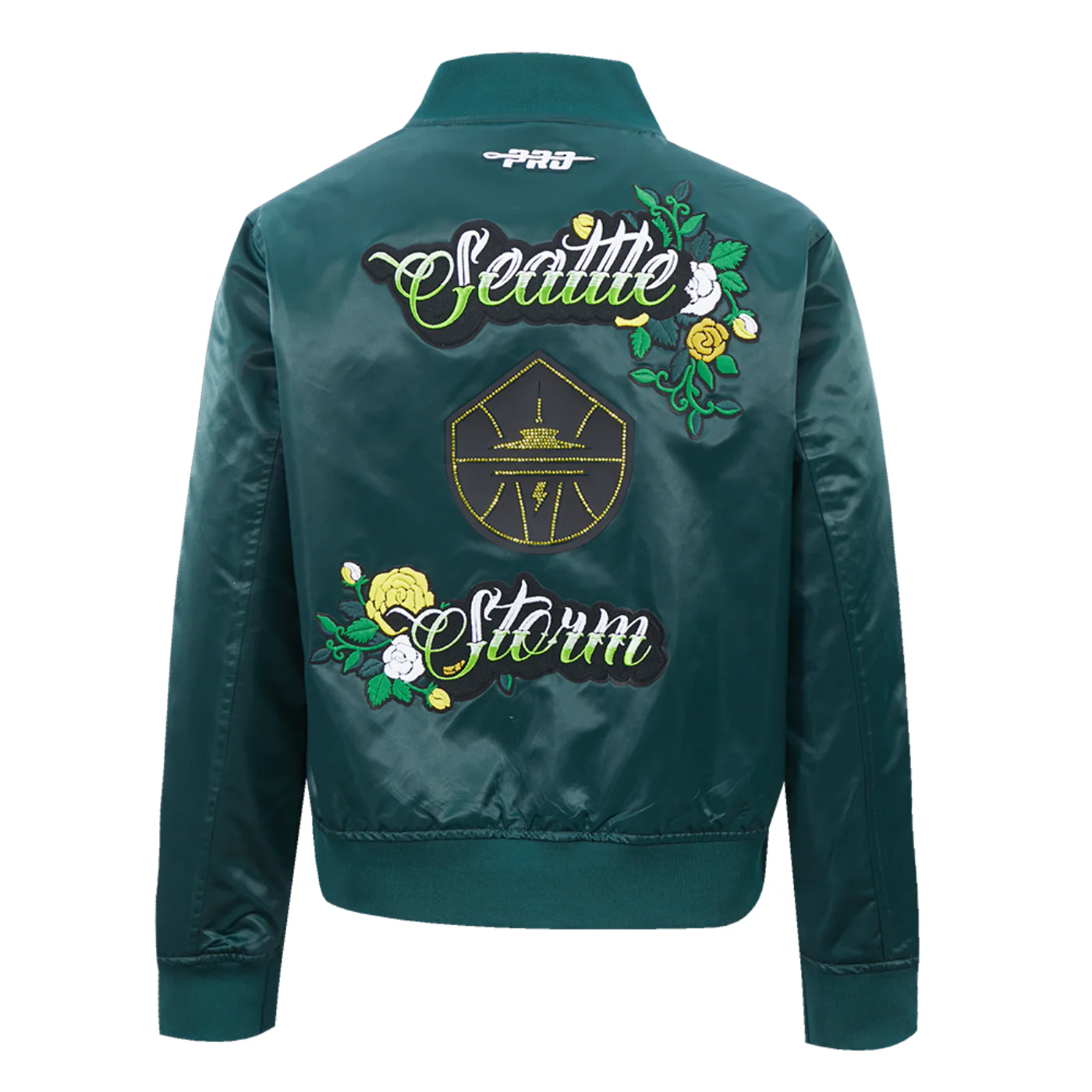 Pro Standard Womens Ink and Bloom Satin Jacket - Image 3