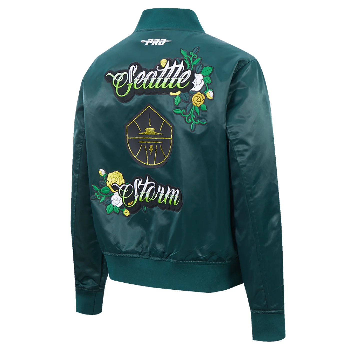 Pro Standard Womens Ink and Bloom Satin Jacket - Image 4