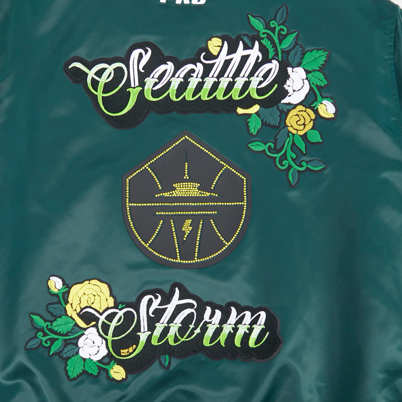 Pro Standard Womens Ink and Bloom Satin Jacket - Image 7