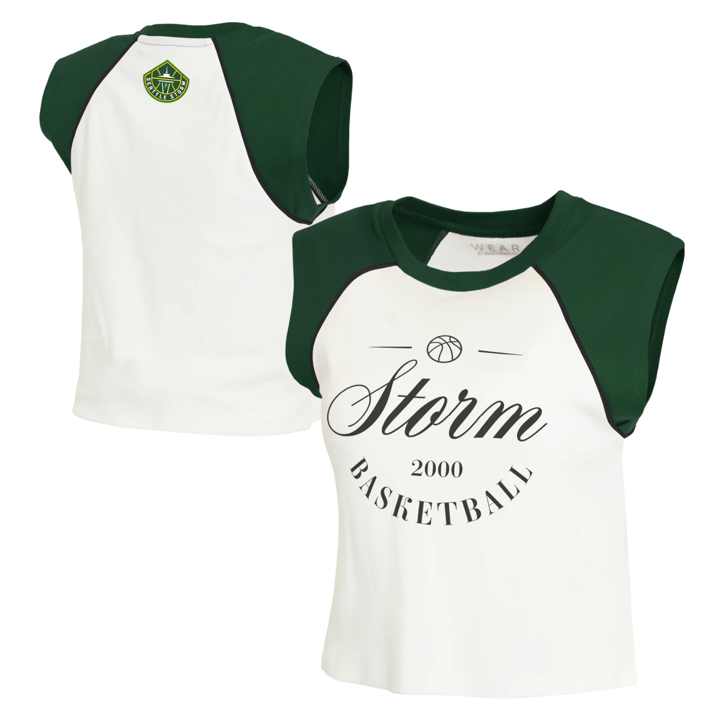 Wear by Erin Andrews Cropped Raglan Womens Tank - Image 3